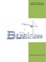 Tài liệu học tập môn luật kinh tế phần doanh nghiệp