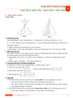 mặt cầu ,  mặt nón ,  mặt trụ