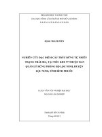 NGHIÊN CỨU ĐẶC ĐIỂM CẤU TRÚC RỪNG TỰ NHIÊN TRẠNG THÁI IIIA1 TẠI TIỂU KHU 97 THUỘC BAN QUẢN LÝ RỪNG PHÒNG HỘ LỘC NINH, HUYỆN LỘC NINH, TỈNH BÌNH PHƯỚC