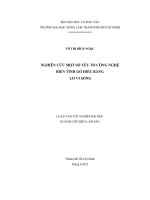 NGHIÊN CỨU MỘT SỐ YẾU TỐ CÔNG NGHỆ BIẾN TÍNH GỖ ĐIỀU BẰNG LÒ VI SÓNG