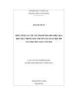 PHÂN TÍCH CÁC YẾU TỐ ẢNH HƯỞNG ĐẾN HIỆU QUẢ KHỬ MỰC TRONG DÂY CHUYỀN SẢN XUẤT BỘT DIP CỦA NHÀ MÁY GIẤY TÂN MAI