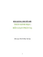 Thần kinh học: Rối loạn phản xạ 