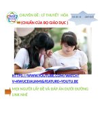CHUYEN DE  LY THUYET  HOA CHUAN CUA BO GIAO DUC  trich CDDH 20072017 