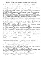 CAC DANG BAI TAP VE HNO3 TRONG DE THI DHCD 