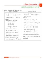 lý thuyết giới hạn dãy số