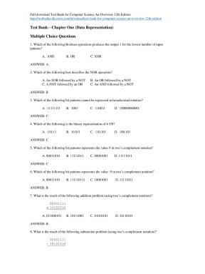 test bank for computer science an overview 12th edition