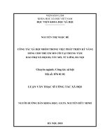 Công tác xã hội nhóm trong việc phát triển kỹ năng sống cho trẻ em mồ côi tại trung tâm bảo trợ xã hội III, tây mỗ, từ liêm, hà nội