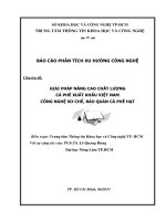 Chuyên đề: GIẢI PHÁP NÂNG CAO CHẤT LƯỢNG CÀ PHÊ XUẤT KHẨU VIỆT NAM CÔNG NGHỆ SƠ CHẾ, BẢO QUẢN CÀ PHÊ HẠT