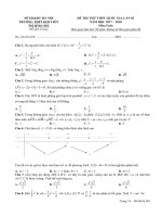 Đề thi thử môn Toán trường THPT Kim Liên – Hà Nội lần 3 – 2018