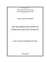 Thực hiện chính sách hỗ trợ đối với đại biểu quốc hội ở việt nam hiện nay