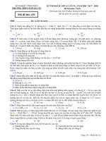 Đề thi thử Vật Lý THPT Ngô Gia Tự – Vĩnh Phúc lần 4 – 2018