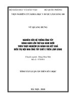 Nghiên cứu hệ thống ống tủy răng hàm lớn thứ hai hàm dưới trên thực nghiệm và đánh giá kết quả điều trị nội nha ống tủy chữ c trên lâm sàng tt 
