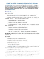 Những sai sót trong công công việc kế toán