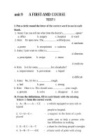 Unit 9 a FIRSTAID COURSE   test 1 