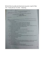 Đề thi môn thanh toán trong nước và quốc tế truong dai hoc tai chinh – marketing 