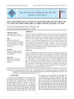 phan tich cac nhan to anh huong den ket qua hoc tap cua sinh vien