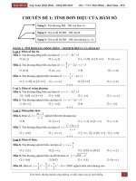 Phân dạng và bài tập toán trắc nghiệm chuyên đề hàm số – Trần Hiền