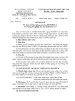 ke hoach to chuc le khai giang