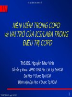 BÀI GIẢNG NỀN VIÊM TRONG COPD và VAI TRÒ CỦA ICS/LABA TRONG ĐIỀU TRỊ COPD - ThS.BS. Nguyễn Như Vinh
