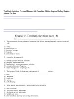 test bank solutions personal finance 6th canadian edition kapoor (1) 