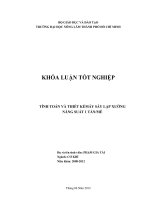 TÍNH TOÁN VÀ THIẾT KẾMÁY SẤY LẠP XƯỞNG NĂNG SUẤT 1 TẤNMẺ