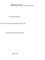 VĂN hóa đọc của SINH VIÊN đại học QUỐC GIA hà nội