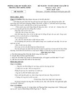 Đề thi thử vào lớp 10 môn Toán năm học 2018  2019 phòng GDĐT Thanh Chương, Nghệ An  Có đáp án