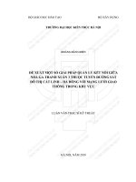 Đề xuất một số giải pháp quản lý kết nối giữa nhà ga thanh xuân 3 thuộc tuyến đường sắt đô thị cát linh   hà đông với mạng lưới giao thông trong khu vực (tt) 