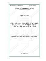 Hoàn thiện công tác quản lý dự án tại ban quản lý dự án khu đô thị mới đại kim   công ty đầu tư xây dựng số 2 hà nội (tt) 