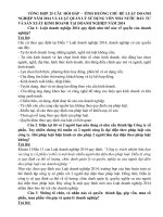 25 cau hoi + bai tap luat doanh nghiep