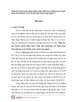 Phân tích môi trường ngành ngân hàng, chiến lược marketing của ngân hàng vietcombank và các đối thủ cạnh tranh trong ngành