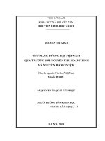 Thơ mạng đương đại việt nam (qua trường hợp nguyễn thế hoàng linh và nguyễn phong việt)