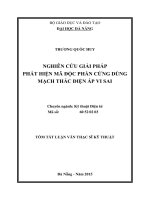 Nghiên cứu giải pháp phát hiện mã độc phần cứng dùng mạch thác điện áp vi sai (tt) 