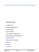 Môi trường ngành của ngân hàng ANZ đối với dòng sản phẩm tín dụng bất động sản 