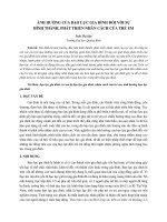 ẢNH HƯỞNG của bạo lực GIA ĐÌNH đối với sự HÌNH THÀNH, PHÁT TRIỂN NHÂN CÁCH của TRẺ EM (tt) 