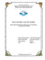 QUẢN TRỊ KHO HÀNG tại TỔNG CÔNG TY GAS PETROLIMEX   NHÀ máy LPG đà NẴNG