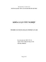 TÌM HIỂU XE TOYOTA HIACE POWER VAN 2,5D