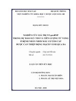 Nghiên cứu giá trị NT-proBNP trong dự báo suy tim và tiên lượng tử vong ở bệnh nhân nhồi máu cơ tim cấp được can thiệp động mạch vành qua da (FULL TEXT)