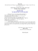 BẢN CAM kết AN TOÀN THỰC PHẨM