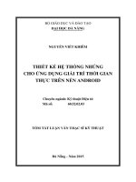 Thiết kế hệ thống nhúng cho ứng dụng giải trí thời gian thực trên nền android (tt) 