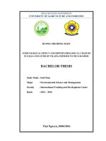 Toxicological effect and histopathological changes in gills and liver of tilapia (oreochromis niloticus) exposed to niclosamide 