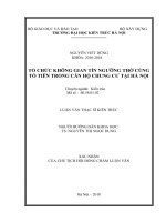 Tổ chức không gian tín ngưỡng thờ cúng tổ tiên trong căn hộ chung cư tại hà nội (tt) 