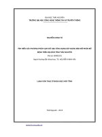 Tìm hiểu các phương pháp phân cụm dữ liệu ứng dụng xây dựng bản đồ phân bố bệnh trên địa bàn tỉnh thái nguyên 