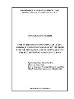 skkn một số biện pháp giáo dục tấm gương đạo đức hồ chí minh cho trẻ mẫu giáo 5 6 tuổi thông qua các chủ đề tại trường mầm non nga điền 