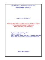 skkn một số biện pháp nhằm nâng cao chất lượng giáo dục phát triển thể chất cho trẻ mẫu giáo 5 6 tuổi  
