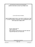 skkn một số biện pháp nâng cao chất lượng dạy trẻ 5   6 tuổi làm quen với chữ cái tại trường mầm non thị trấn triệu sơn 