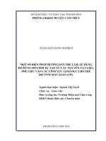 skkn một số biện pháp hướng dẫn trẻ làm đồ chơi bằng nguyên vật liệu phế liệu vào các lĩnh vực giáo dục cho trẻ mẫu giáo lớn 