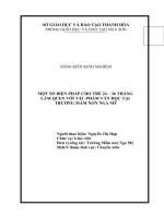 skkn một số biện pháp cho trẻ 24 36 tháng tuổi làm quen với tác phẩm văn học tại trường mầm non nga mỹ 