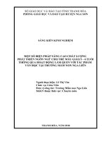 skkn một số biện pháp giúp trẻ hứng thú với hoạt động làm quen tác phẩm văn học lớp mẫu giáo 5   6 tuổi tại trường mầm non nga liên 