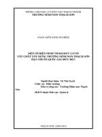 skkn một số biện pháp tham mưu cơ sở vật chất xây dựng trường mầm non thạch sơn đạt chuẩn quốc gia 